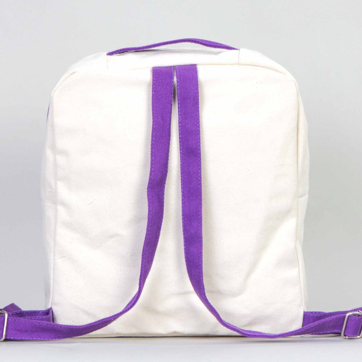 Kanvas Sırt Çantası VİP Mor - 25x32x10 cm