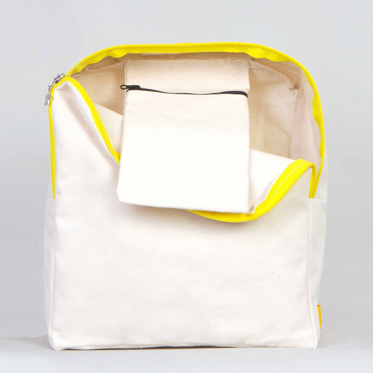 Karne Günü Desenli Sarı VIP Kanvas Sırt Çantası – (Özelleştirilebilir)