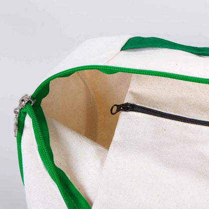 25x32x10 cm Yeşil Renk VIP Kanvas Sırt Modeli - Bayram Çantası