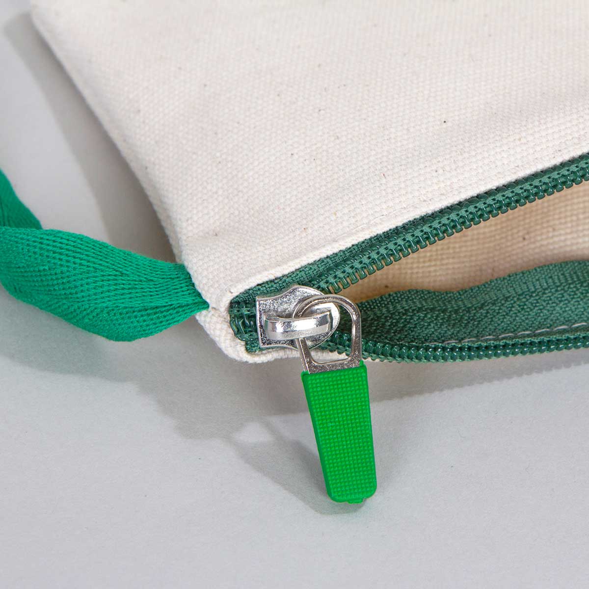 Kanvas Yeşil Clutch Çanta - Market Çantası