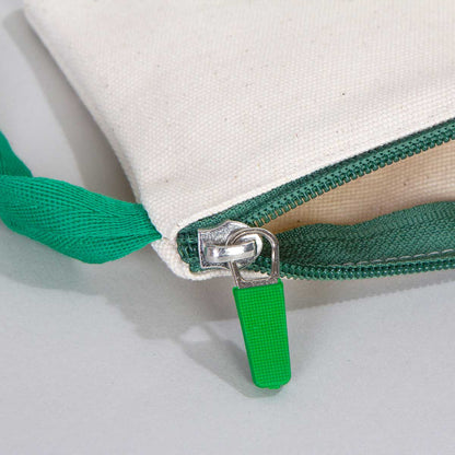 Kanvas Yeşil Clutch Çanta - Market Çantası