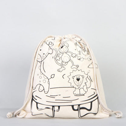 Bammerz Boyanabilir  Büzgülü Bez Çanta Kelebek - Zıpzıp