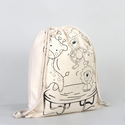 Bammerz Boyanabilir  Büzgülü Bez Çanta Kelebek - Zıpzıp