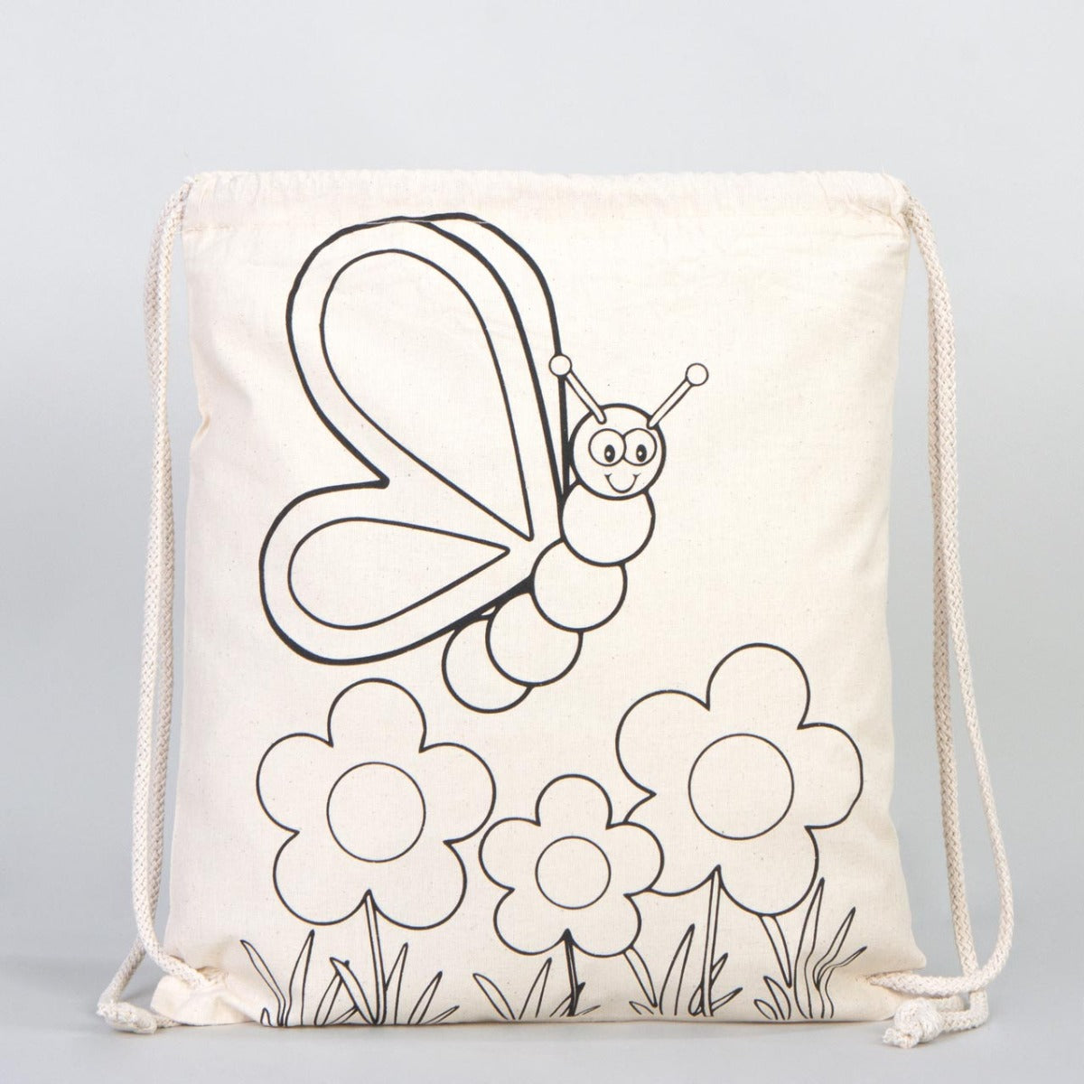 Bammerz Boyanabilir  Büzgülü Bez Çanta Kelebek - Zıpzıp