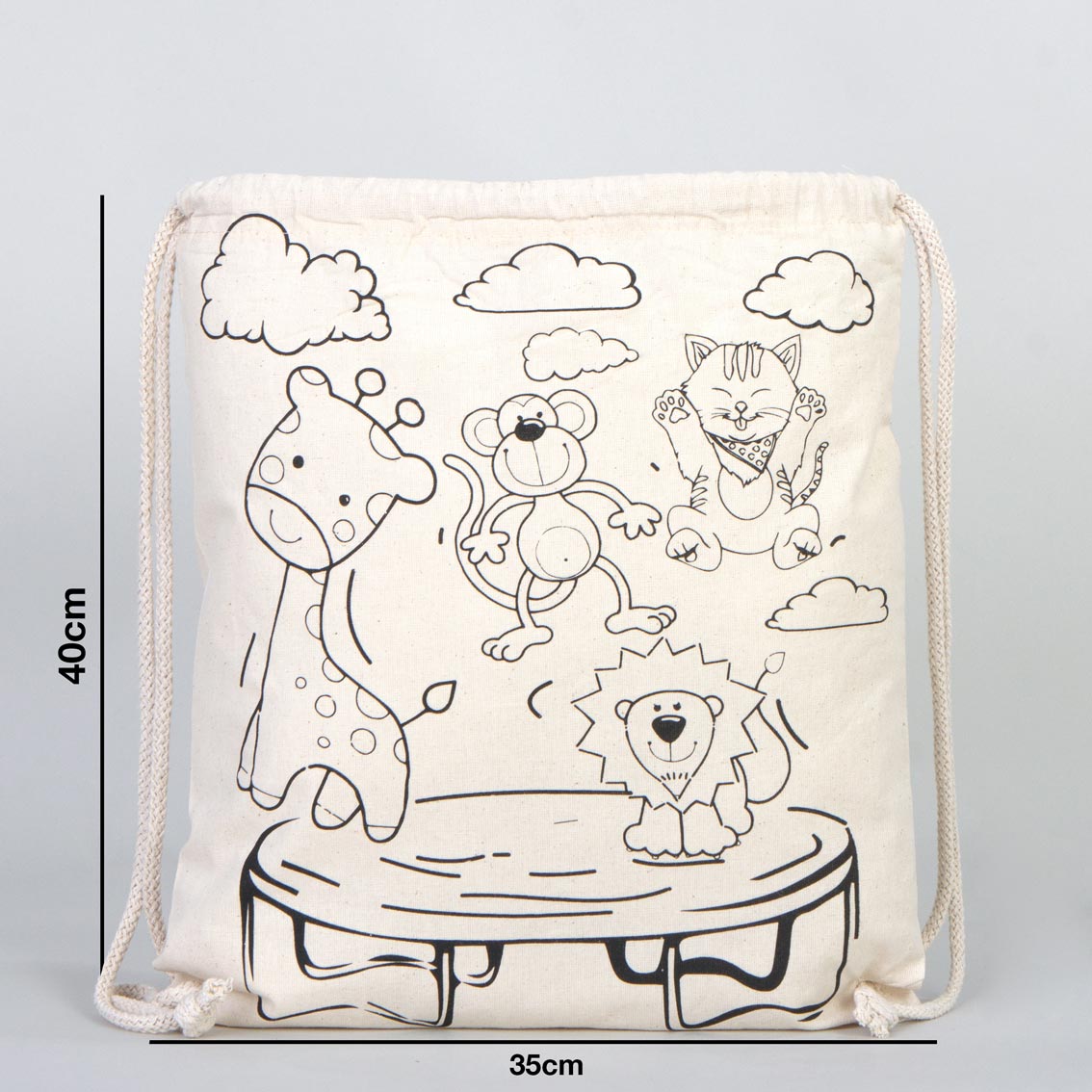 Bammerz Boyanabilir  Büzgülü Bez Çanta Kelebek - Zıpzıp