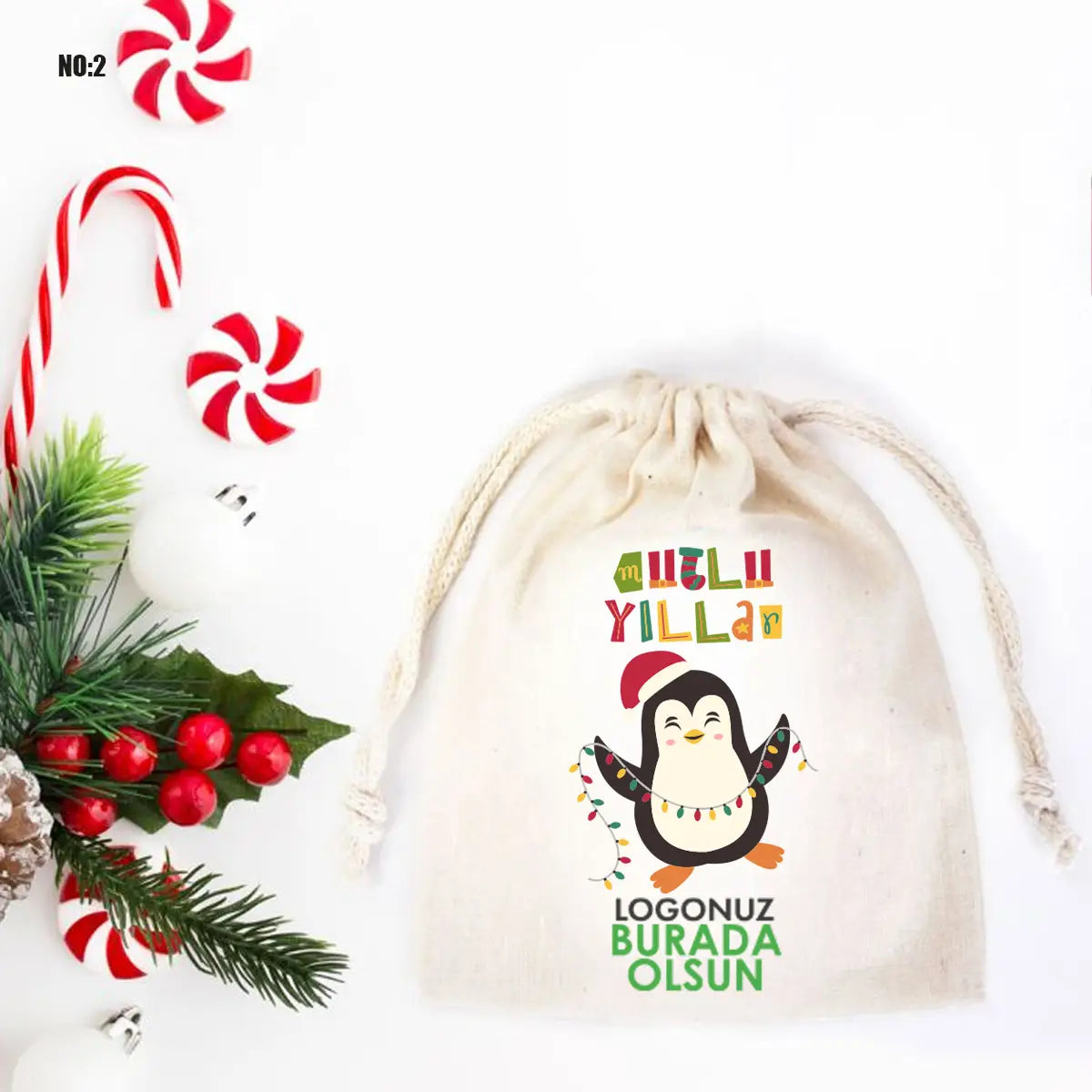 Yılbaşı Kesesi 10x13cm  (Özelleştirilebilir)