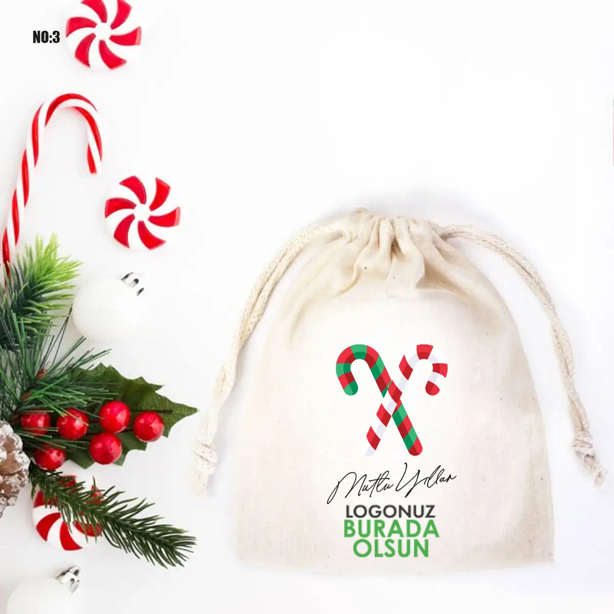 Yılbaşı Kesesi 10x13cm  (Özelleştirilebilir)