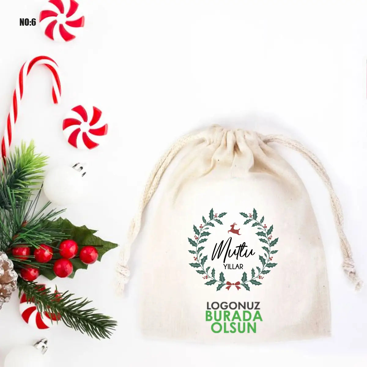 Yılbaşı Kesesi 10x13cm  (Özelleştirilebilir)