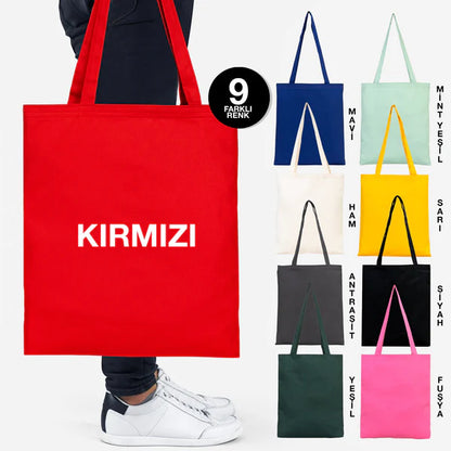 35x40 cm Kırmızı Gabardin Bez Model Günlük Kullanım - Kadınlar Günü