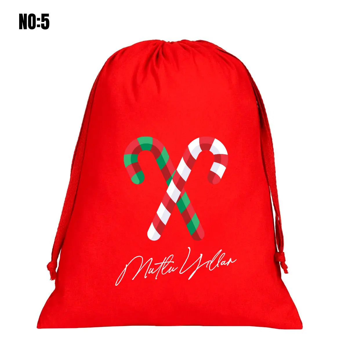 Kırmızı Yılbaşı Kesesi 35x40 cm (Özelleştirilebilir)