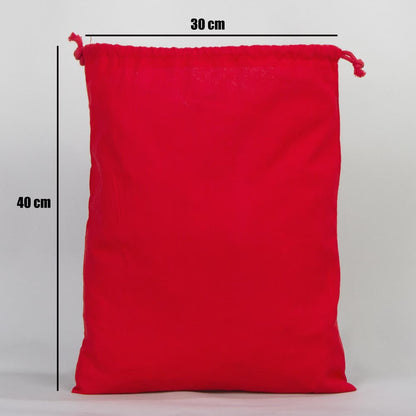 Kırmızı Ham Bez Kese 30x40cm