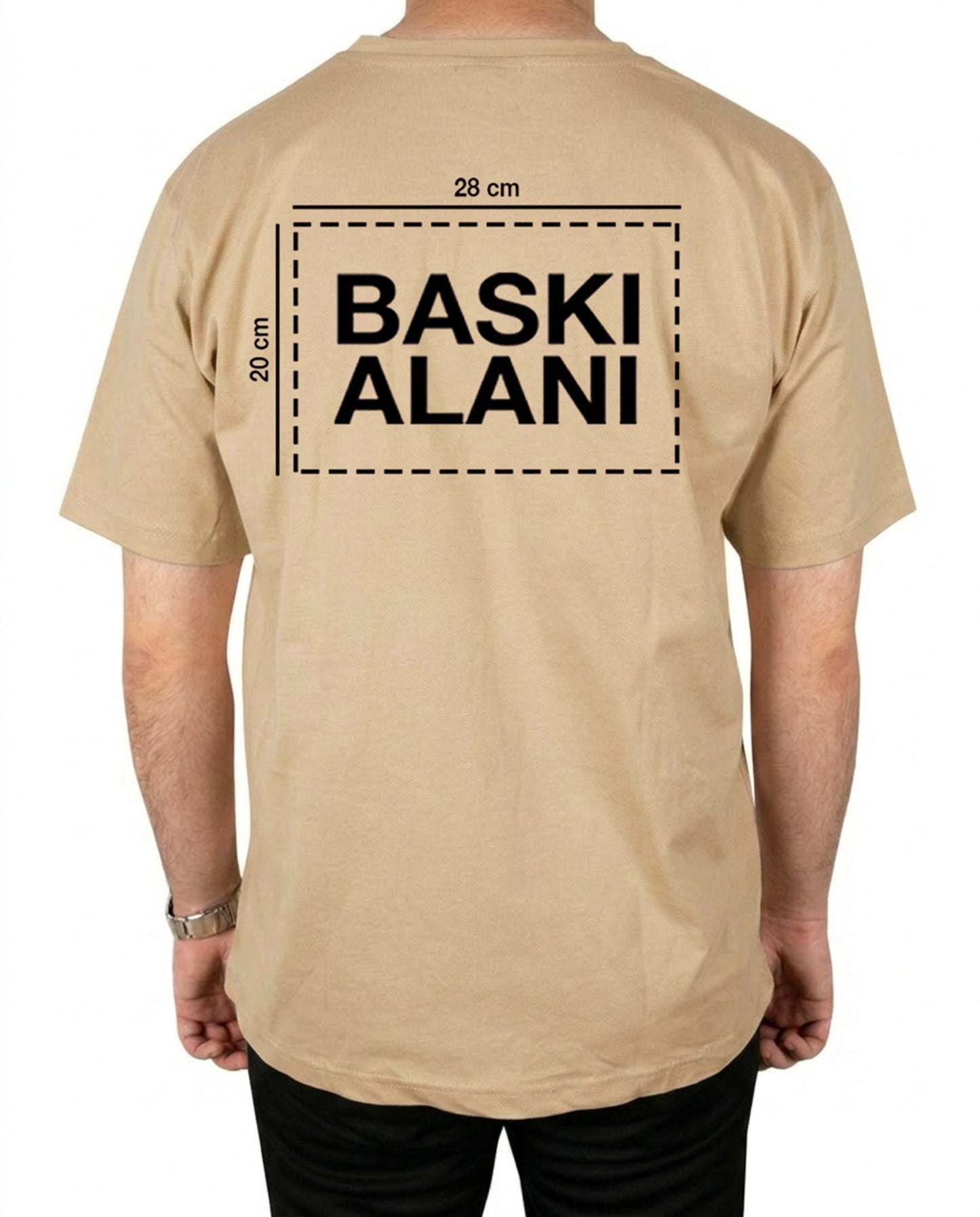 Premium Tişört Kum Beji (Özelleştirilebilir)