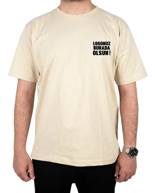 Premium Tişört Krem (Özelleştirilebilir)