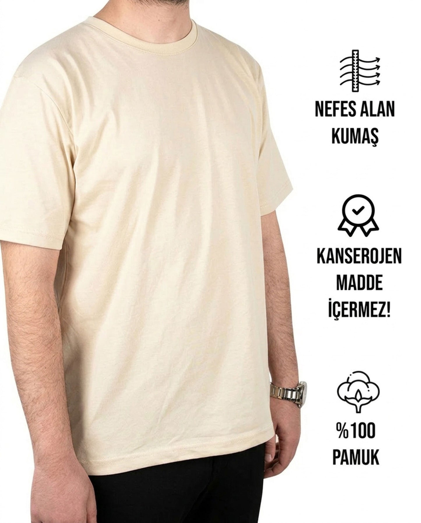 Premium Tişört Kutup Beyazı