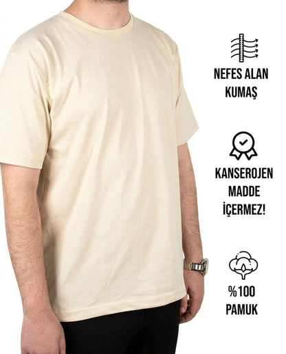 Premium Tişört Kutup Beyazı (Özelleştirilebilir)