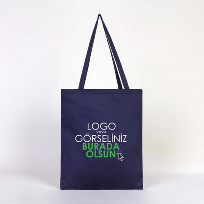 Gabardin Bez Çanta Lacivert 35x40 cm (Özelleştirilebilir)