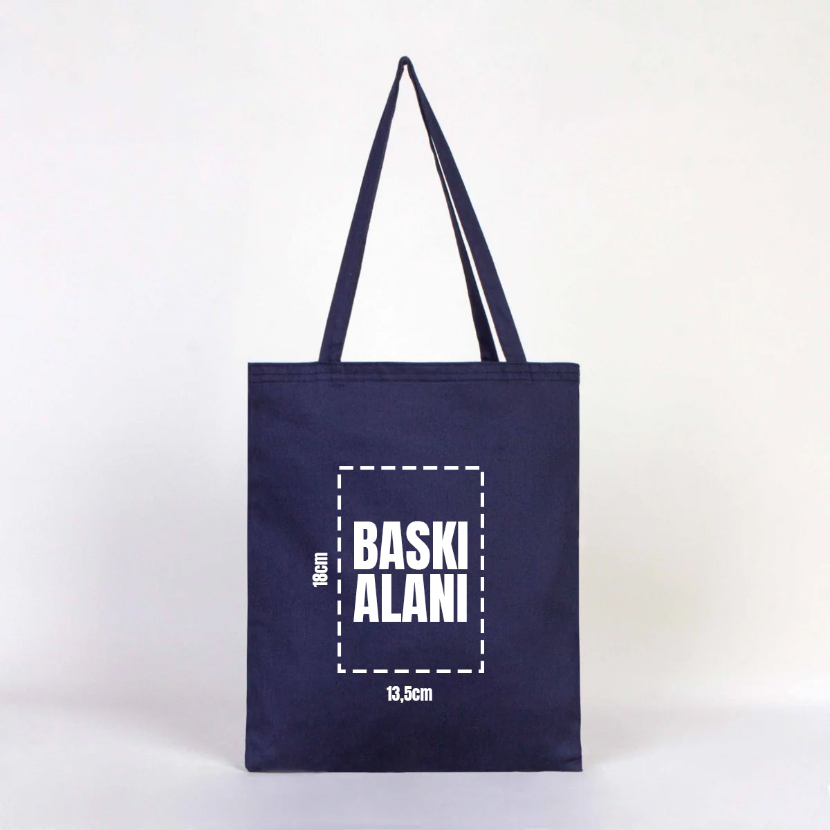 Gabardin Bez Çanta Lacivert 35x40 cm (Özelleştirilebilir)