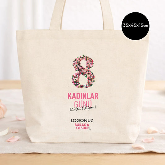 8 Mart Kadınlar Günü’ne Özel Hediyelik Laminated Kanvas Çanta