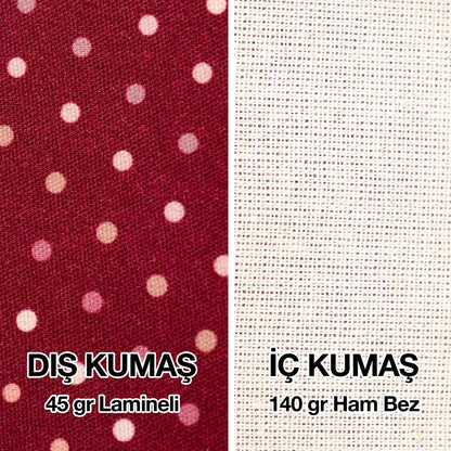 Tam Zeminli Süblimasyon Bez Çanta Lamineli Özel Üretim -  35x40cm