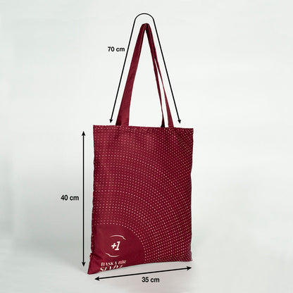 Tam Zeminli Süblimasyon Bez Çanta Lamineli Özel Üretim -  35x40cm