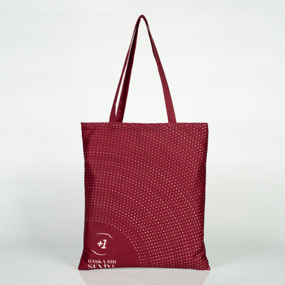 Tam Zeminli Süblimasyon Bez Çanta Lamineli Özel Üretim -  35x40cm