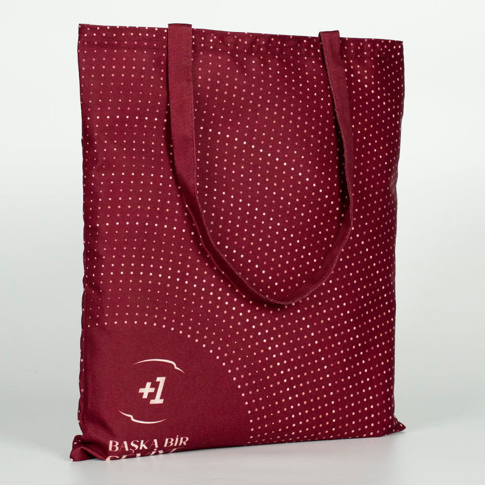 Tam Zeminli Süblimasyon Bez Çanta Lamineli Özel Üretim -  35x40cm