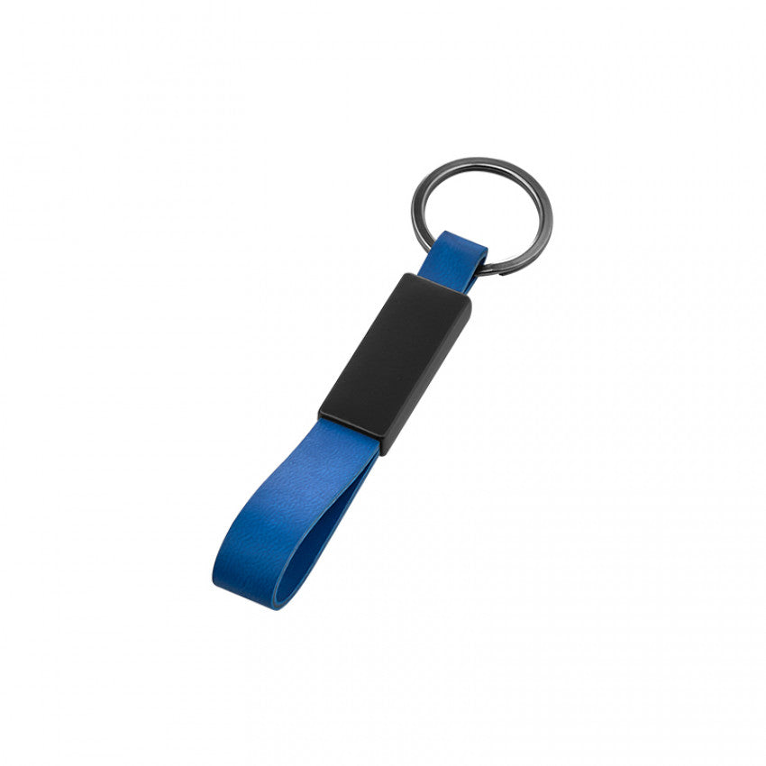 Metal Gövdeli Suni Deri Anahtarlık Çift Taraflı 2397