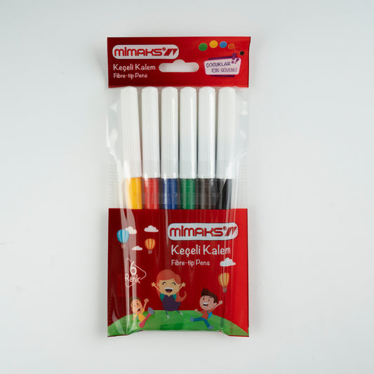 Mimaks / Keçeli Kalem 6'lı Pvc