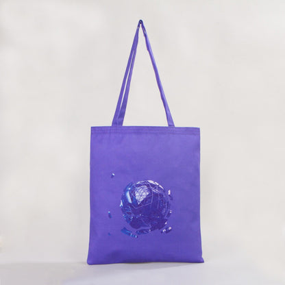 Renkli Tasarımlı Tam Zemin Baskılı Lamineli Bez Çanta - 35x40cm