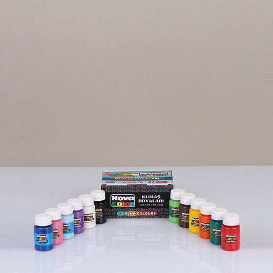 Nova Color Kumaş Boyası 12'li