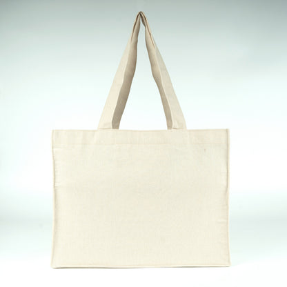 Tam Körüklü Kanvas Çanta - Cepli - 45x35x10 cm