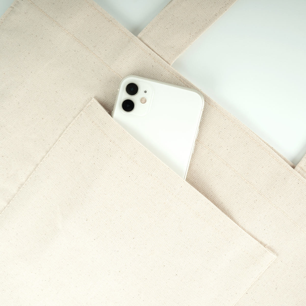 Tam Körüklü Kanvas Çanta - Cepli - 45x35x10 cm (Özelleştirilebilir)