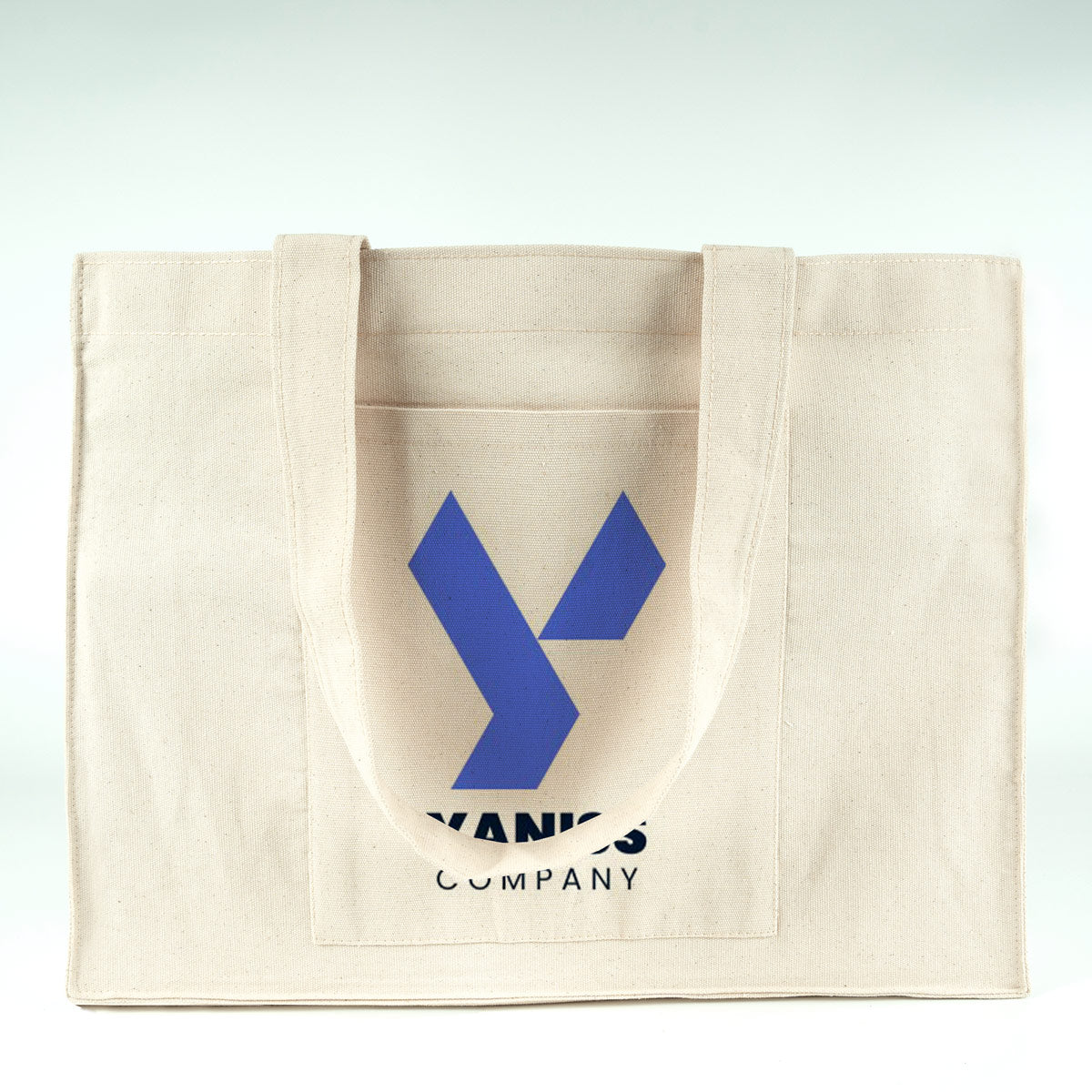 Tam Körüklü Kanvas Çanta - Cepli - 45x35x10 cm (Özelleştirilebilir)