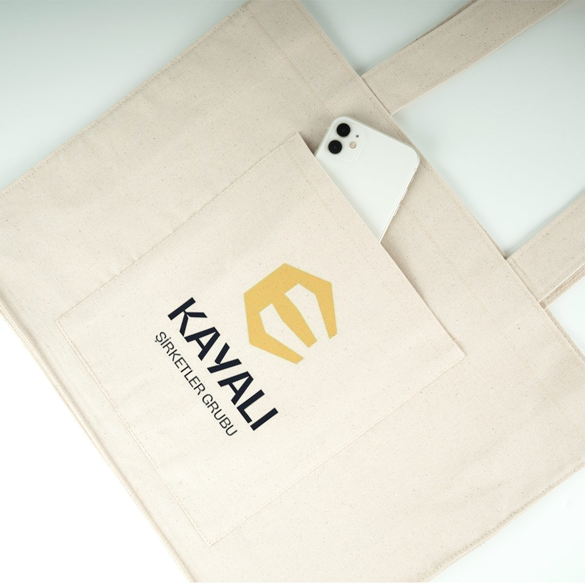 Tam Körüklü Kanvas Çanta - Cepli - 45x35x10 cm (Özelleştirilebilir)