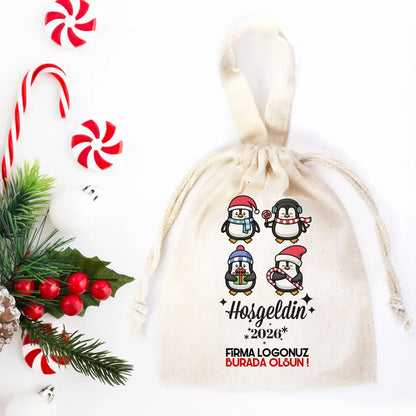 Yılbaşı Hediye Fikirleri - 15,5x20 cm Tek Tutma Kısa Kulp (Özelleştirilebilir)