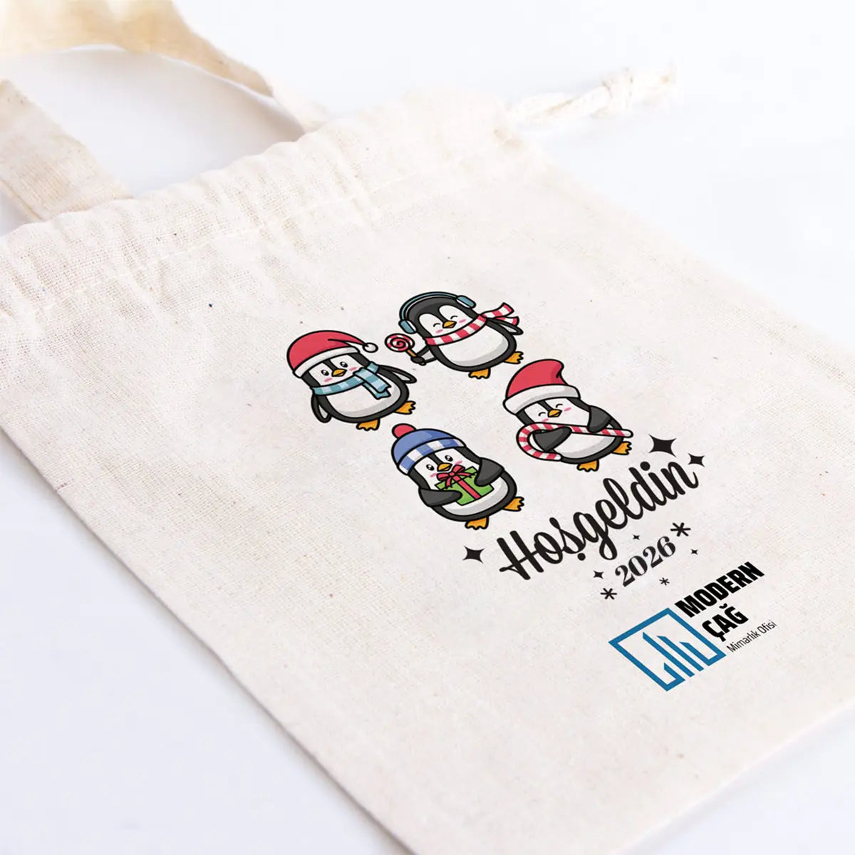 Yılbaşı Hediye Fikirleri - 15,5x20 cm Tek Tutma Kısa Kulp (Özelleştirilebilir)