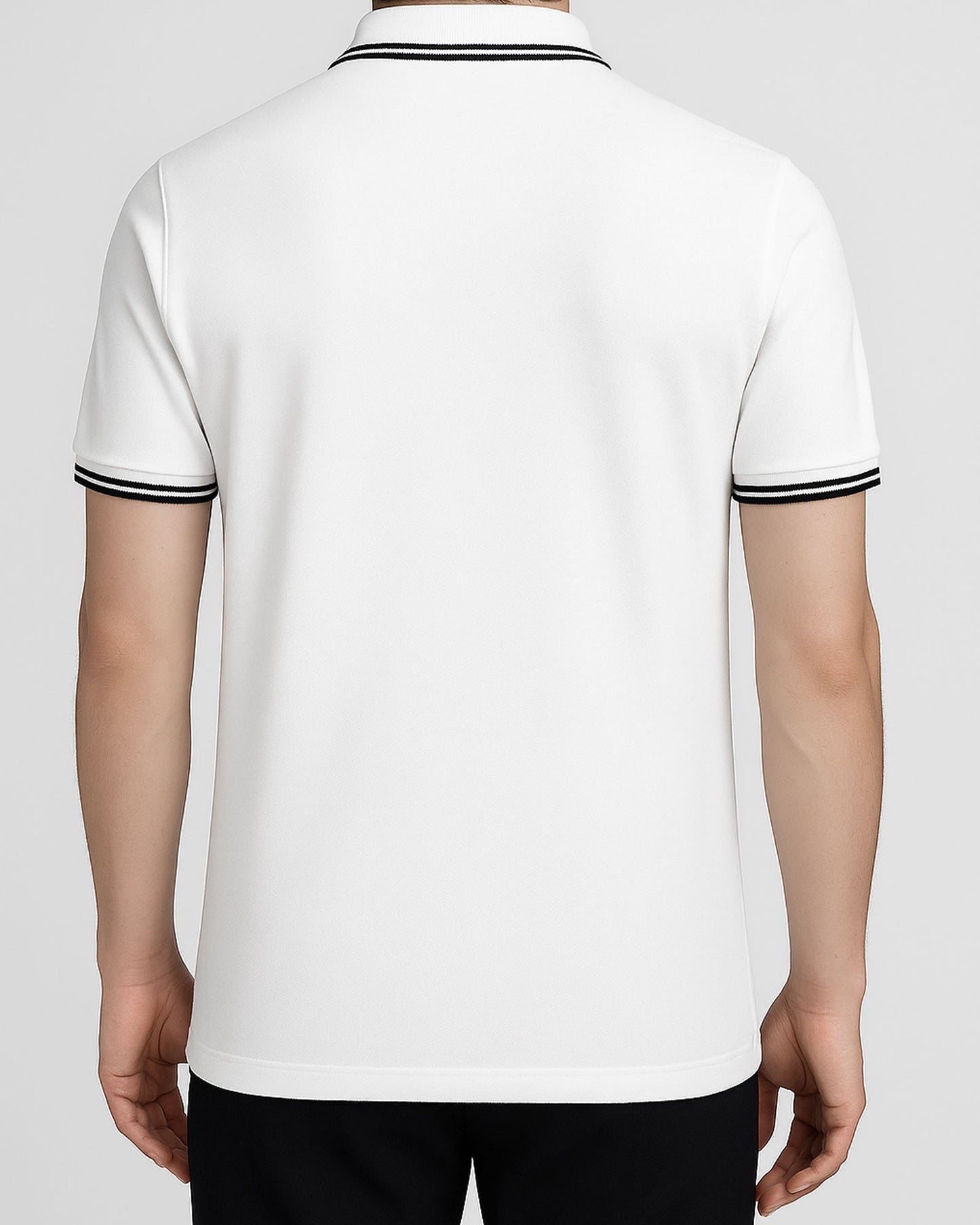 Premium Polo Yaka Tişört Beyaz