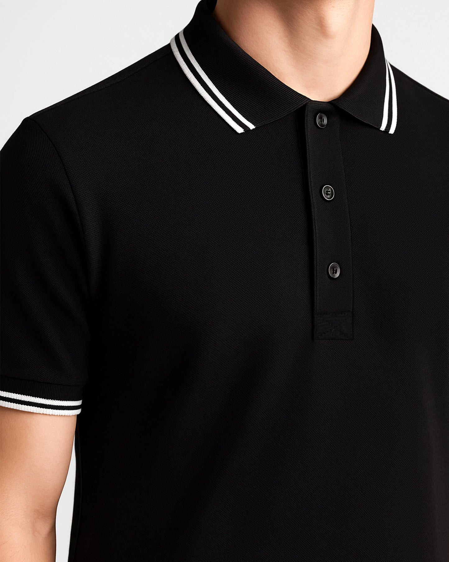 Premium Polo Yaka Tişört Siyah