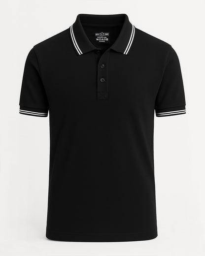 Premium Polo Yaka Tişört Siyah
