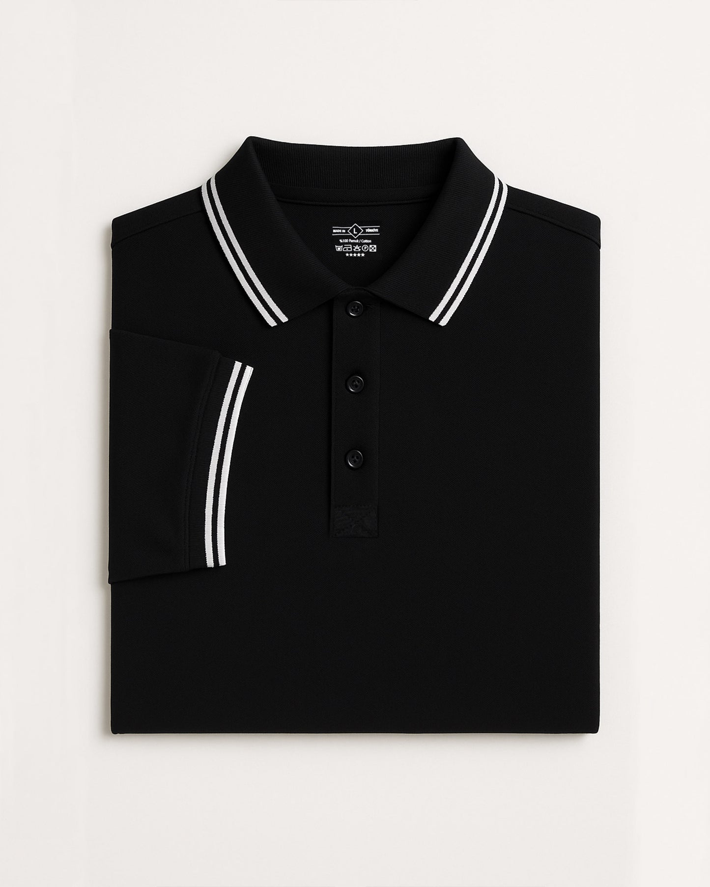 Premium Polo Yaka Tişört Siyah