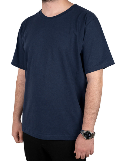 Lacivert renk premium tişört, unisex rahat kesim