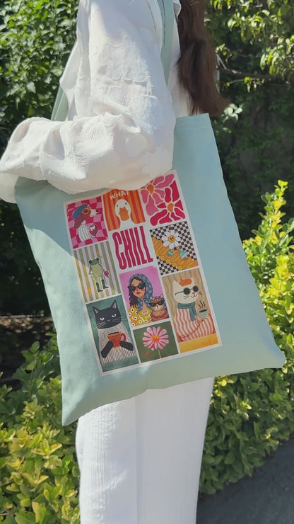 Gabardin Bez Çanta Mint Yeşili 35x40 cm (Özelleştirilebilir)