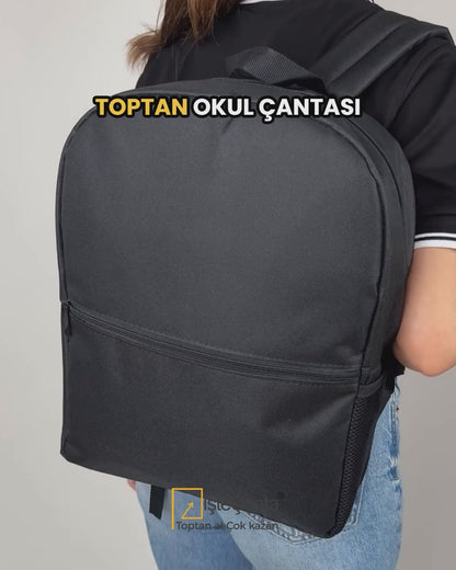 Sırt Çantası Okul Öğrenci Seyahat Promosyon İmperteks Siyah