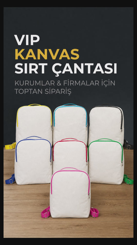 Kanvas Sırt Çantası VİP Fuşya