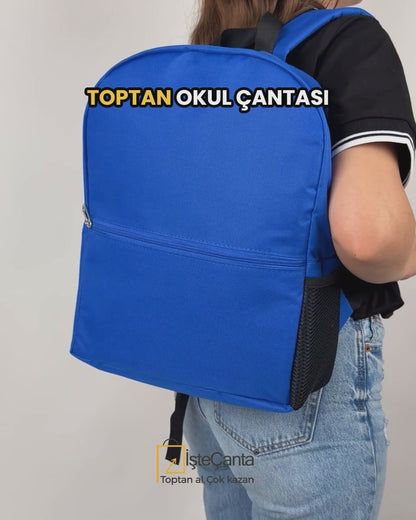 Sırt Çantası Okul Öğrenci Seyahat Promosyon İmperteks Mavi