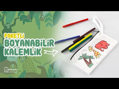 Boyanabilir Bez Kalemlik - Dalgıç Çocuk