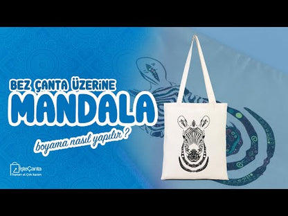Ham Bez Çanta Mandala - Zebra
