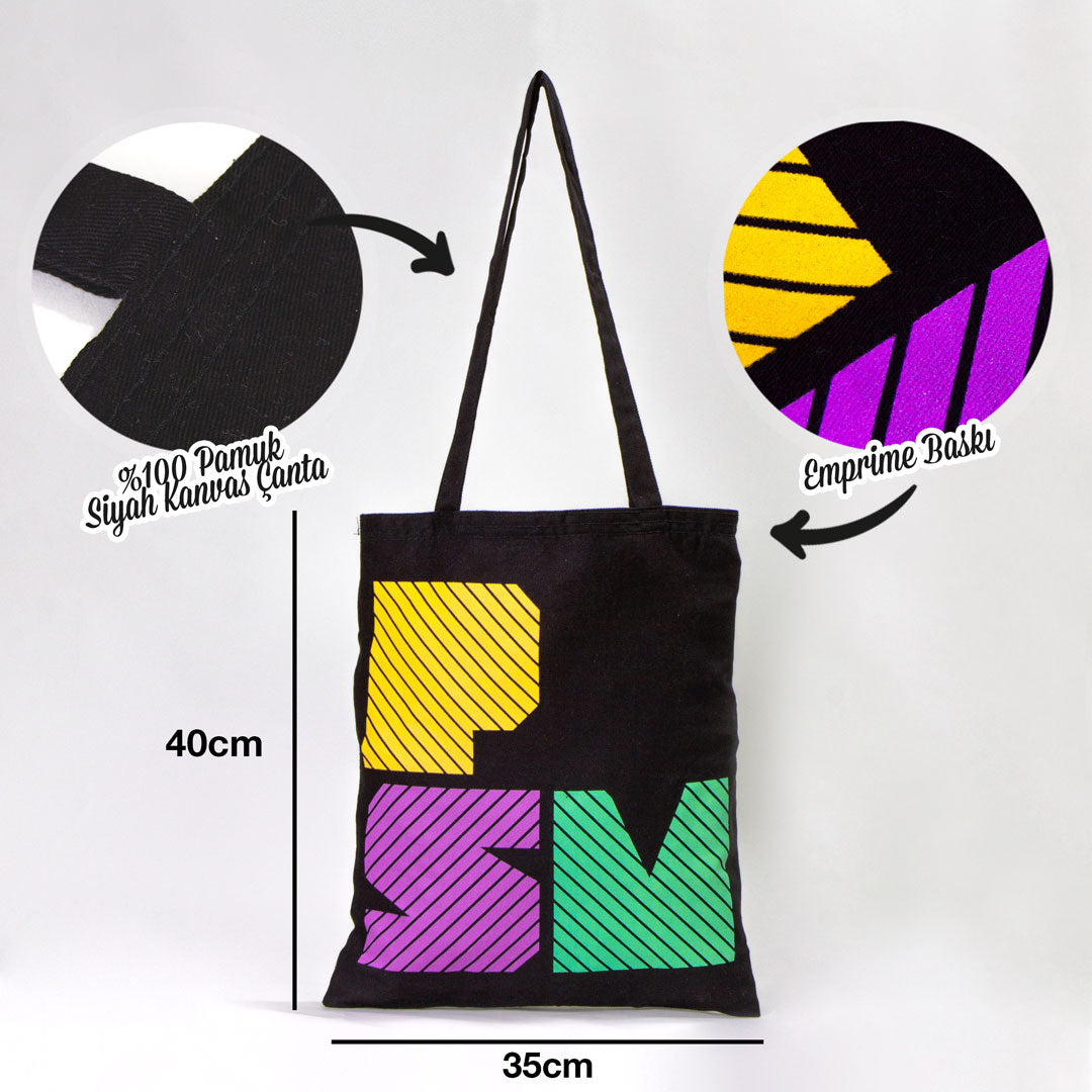 Promosyon Siyah Kanvas Çanta - PSM