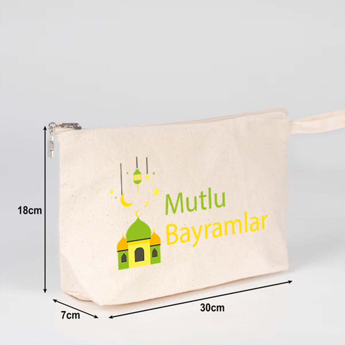 30x18x7 cm Kanvas Kalemlik Körüklü - Bayram Hediyesi