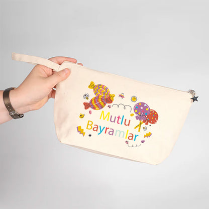25x15x6 cm Kanvas Kalemlik Körüklü - Bayram Hediyesi
